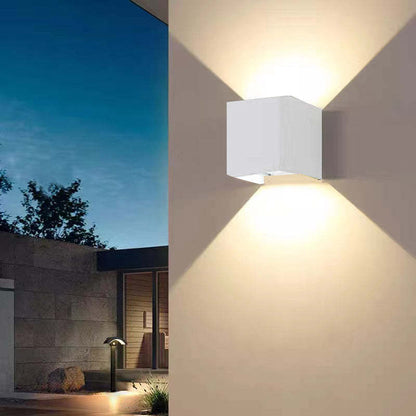 Nowoczesna regulowana kwadratowa lampa ścienna LED Nexu 9