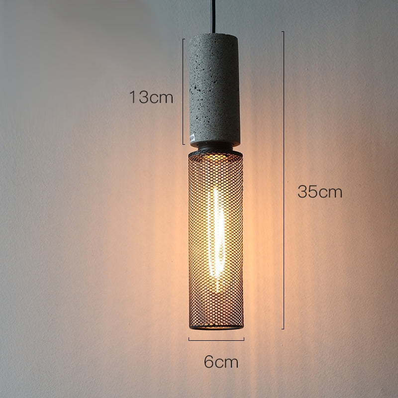 Industrialna lampa wisząca loft LED z metalowym kloszem siatkowym