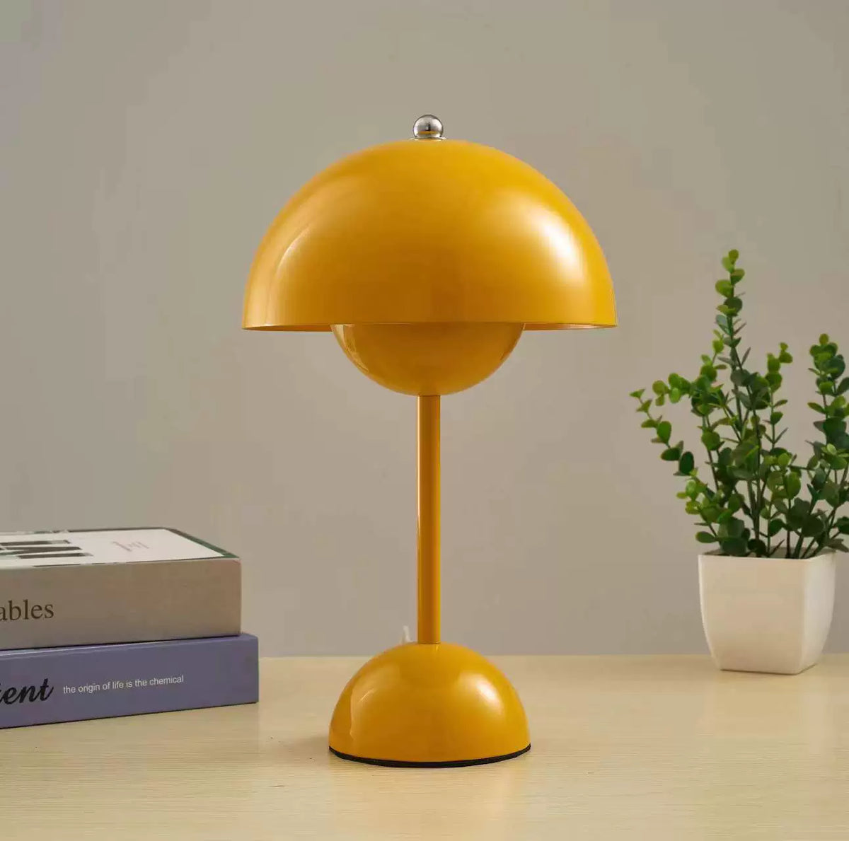 Bezprzewodowa lampa stołowa o minimalistycznym designie