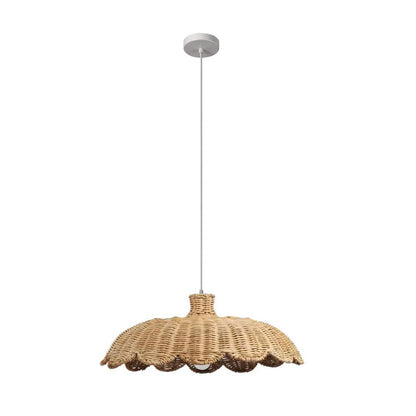 Pleciona lampa wisząca rattanowa – naturalny styl boho