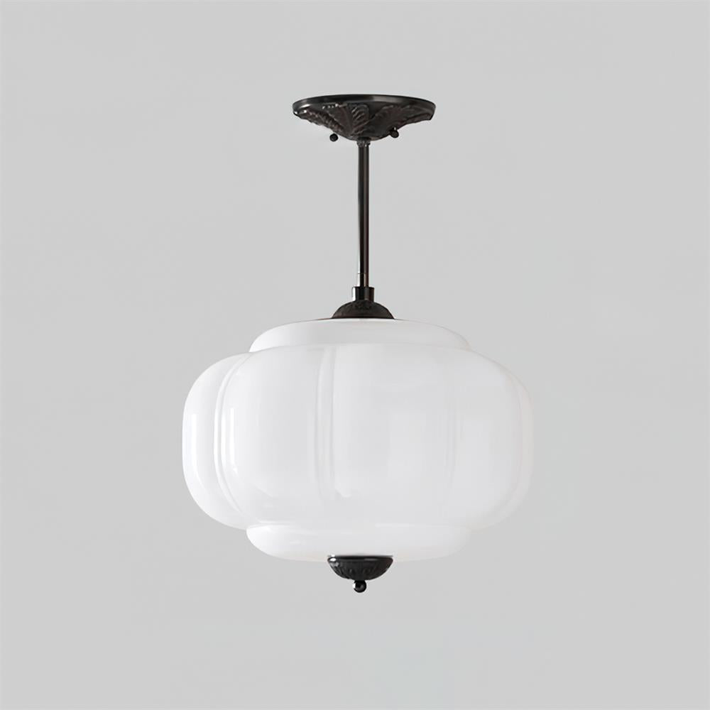 Półwpuszczana lampa sufitowa Eldio ze szkła w kolorze zielonym 19