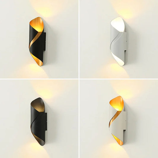Nowoczesny Wodoodporny Kinkiet LED – Spiralny Design