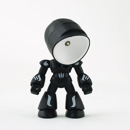 Lampka LED w kształcie robota – figurka dekoracyjna z funkcją oświetlenia