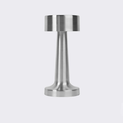 Nowoczesna metalowa lampa stołowa LED z dotykowym włącznikiem i ciepłym światłem