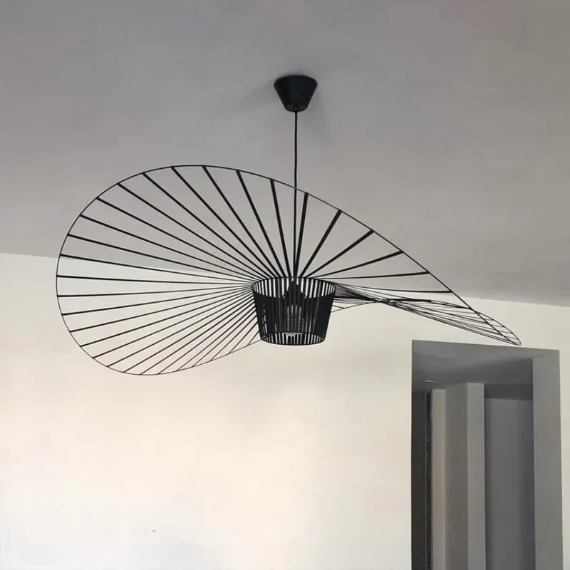 Nowoczesna lampa wisząca żyrandol – rzeźbiarska forma w spiralnym kształcie