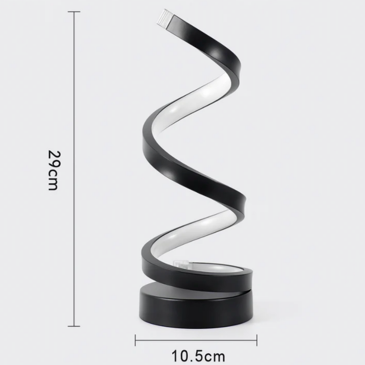 Nowoczesna spiralna lampka LED – designerska forma i funkcjonalność w jednym