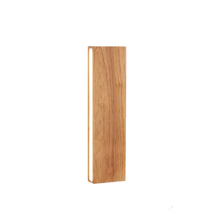 Drewniany kinkiet ścienny LED – minimalistyczna lampa liniowa