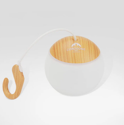 Przenośna lampa biwakowa LED z uchwytem – styl outdoor & scandi
