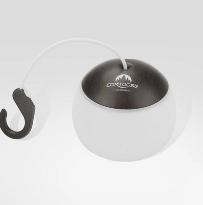 Przenośna lampa biwakowa LED z uchwytem – styl outdoor & scandi