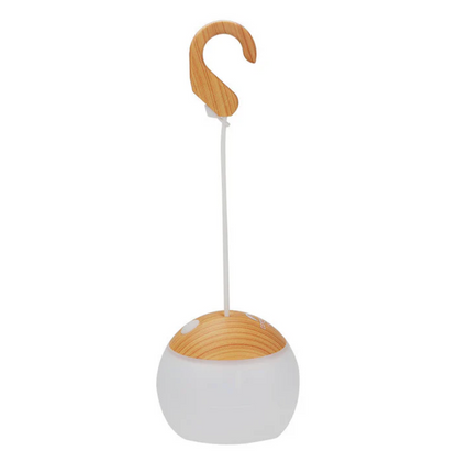 Przenośna lampa biwakowa LED z uchwytem – styl outdoor & scandi