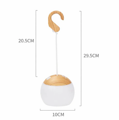 Przenośna lampa biwakowa LED z uchwytem – styl outdoor & scandi