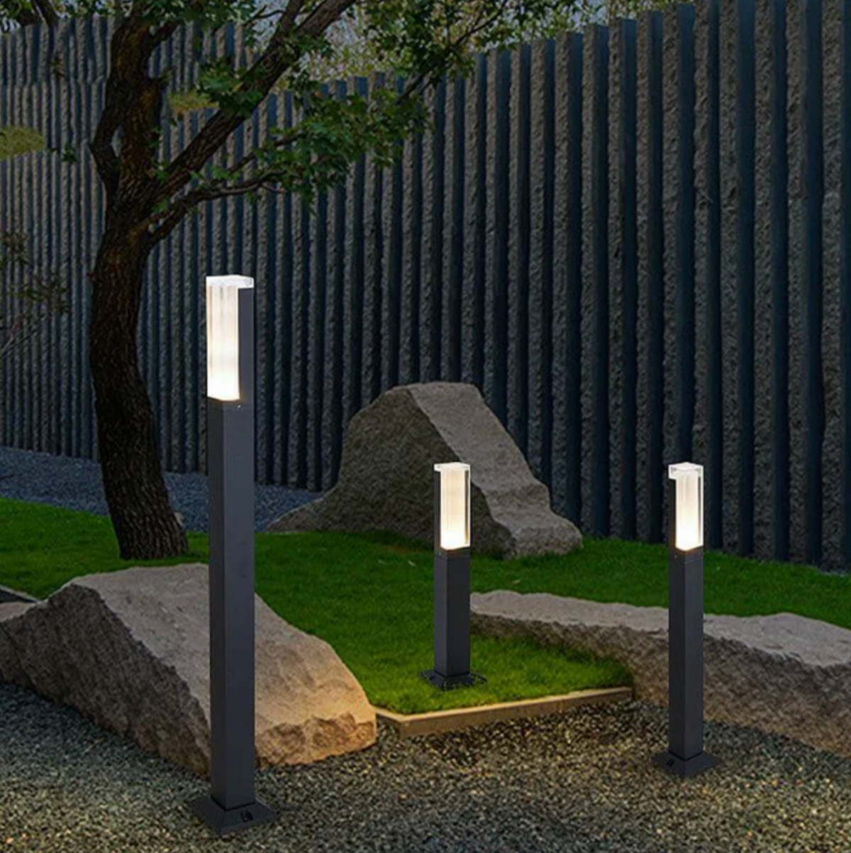Nowoczesna lampa ogrodowa LED – wodoodporny słupek zewnętrzny