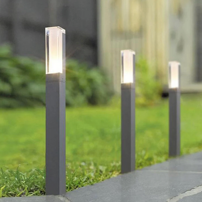 Nowoczesna lampa ogrodowa LED – wodoodporny słupek zewnętrzny