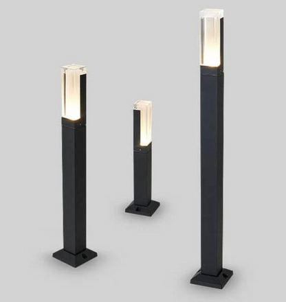 Nowoczesna lampa ogrodowa LED – wodoodporny słupek zewnętrzny