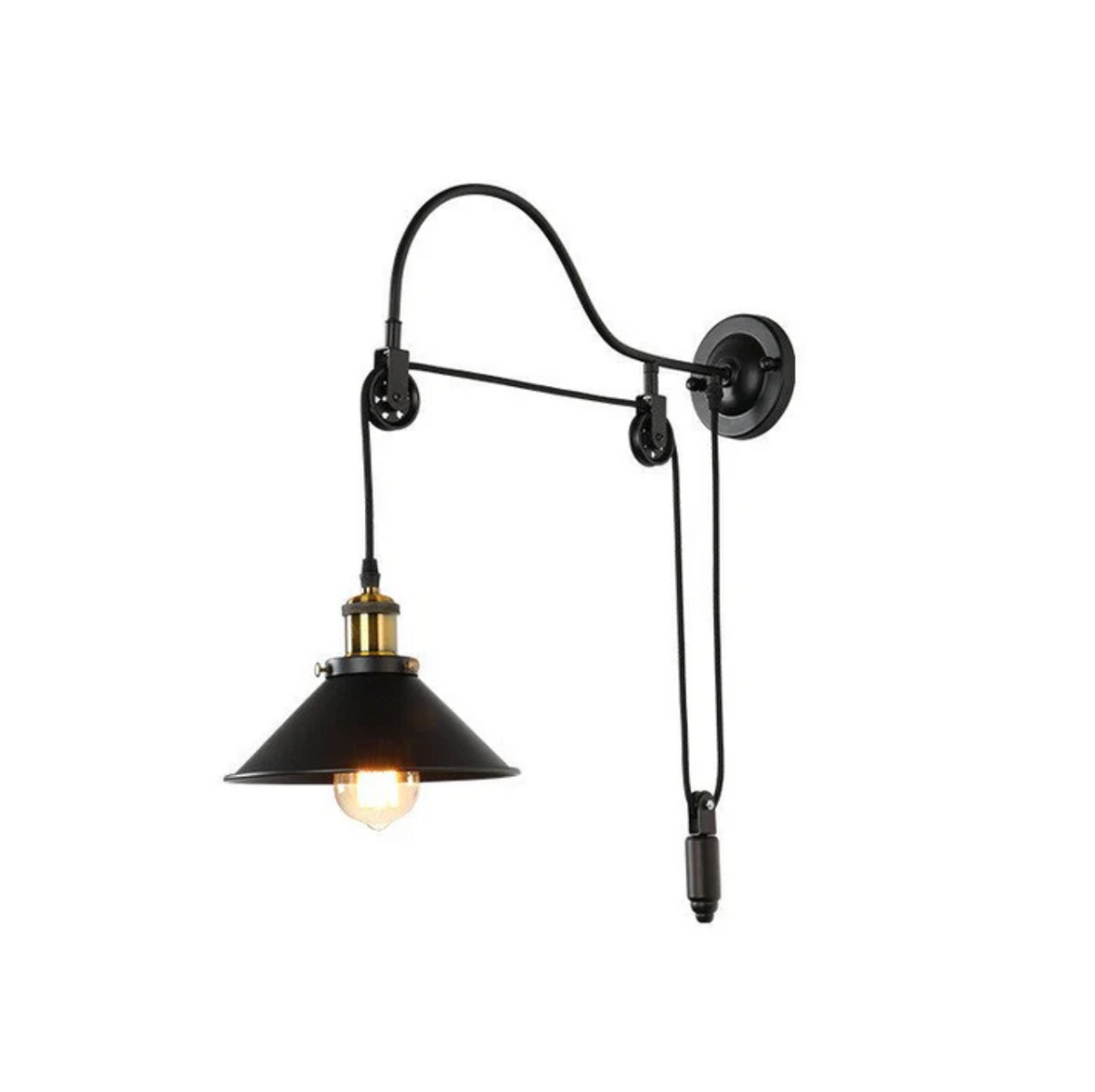 Industrialny kinkiet ścienny – regulowana lampa w stylu loft