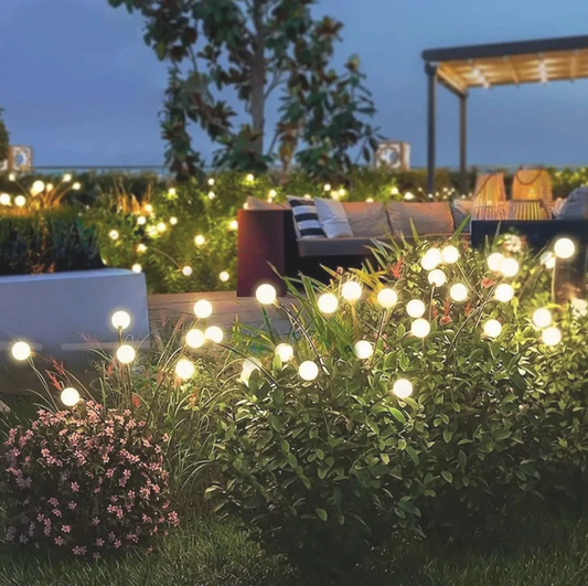 Solarna lampa ogrodowa LED – dekoracyjne kule na giętkich ramionach