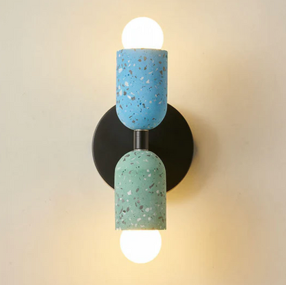 Nowoczesny kinkiet ścienny LED terrazzo – designerskie oświetlenie dekoracyjne