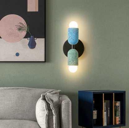 Nowoczesny kinkiet ścienny LED terrazzo – designerskie oświetlenie dekoracyjne
