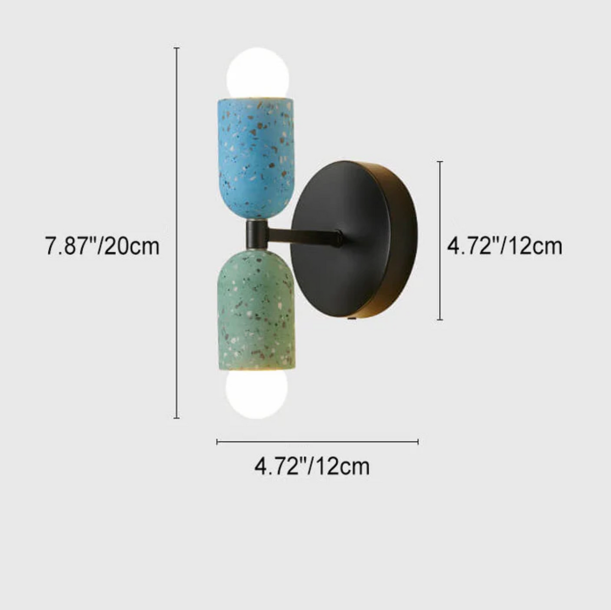 Nowoczesny kinkiet ścienny LED terrazzo – designerskie oświetlenie dekoracyjne