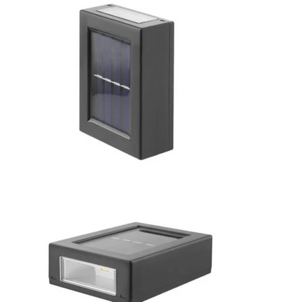 Solarna lampa ścienna LED – zewnętrzny kinkiet ogrodowy góra/dół