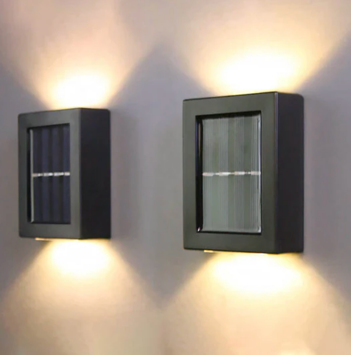 Solarna lampa ścienna LED – zewnętrzny kinkiet ogrodowy góra/dół