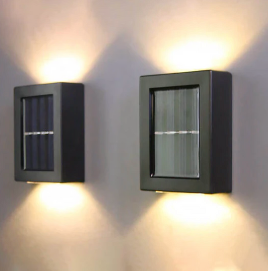 Solarna lampa ścienna LED – zewnętrzny kinkiet ogrodowy góra/dół