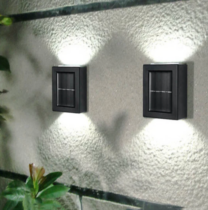 Solarna lampa ścienna LED – zewnętrzny kinkiet ogrodowy góra/dół