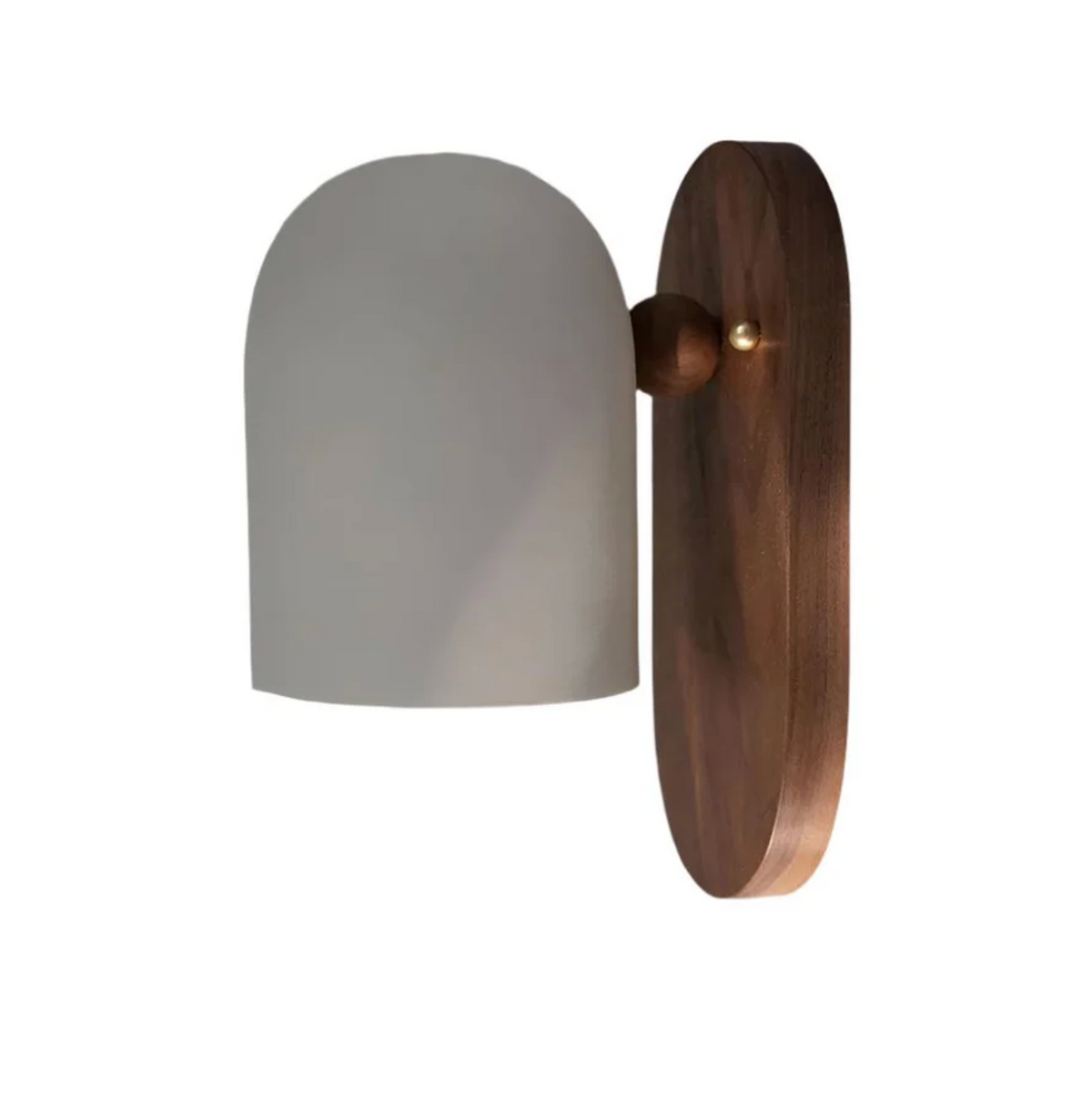 Nowoczesny kinkiet ścienny z drewnianą podstawą – minimalistyczna lampa ścienna