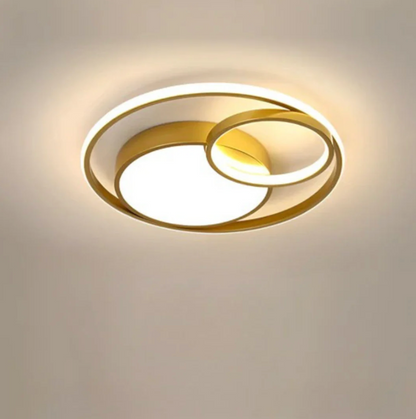 Nowoczesna lampa sufitowa LED – designerska plafoniera z pierścieniami