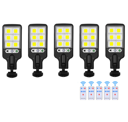 Solarna lampa LED z czujnikiem ruchu – zewnętrzny reflektor ogrodowy do ogrodu, podjazdu i tarasu