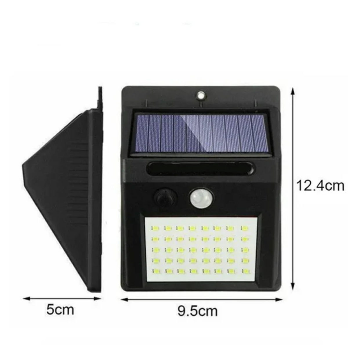 Solarna lampa ścienna LED z czujnikiem ruchu PIR – zewnętrzne oświetlenie IP65 do ogrodu i wejścia