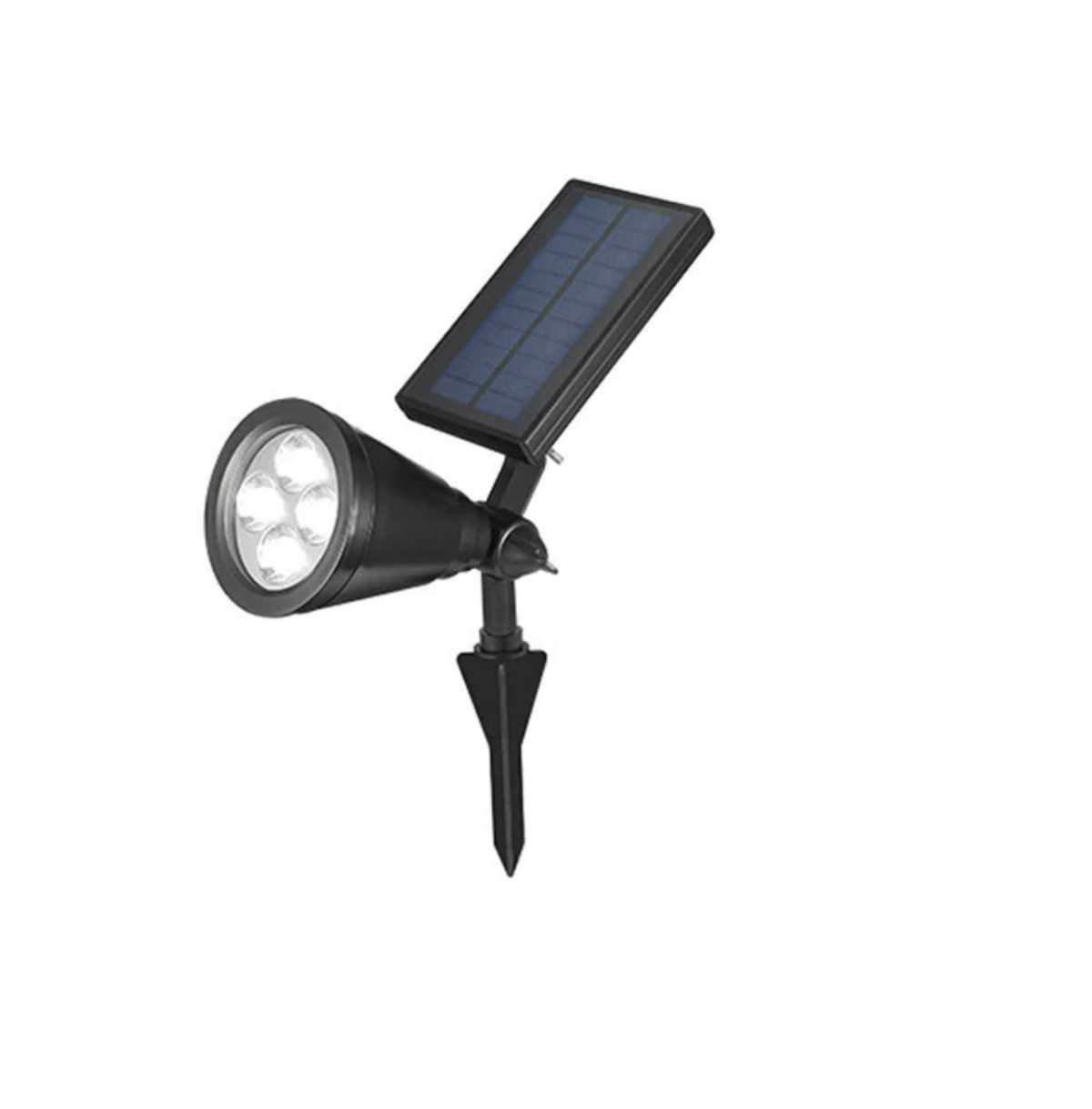 Solarna lampa ogrodowa LED reflektor 4x LED – regulowany spot do oświetlenia zewnętrznego