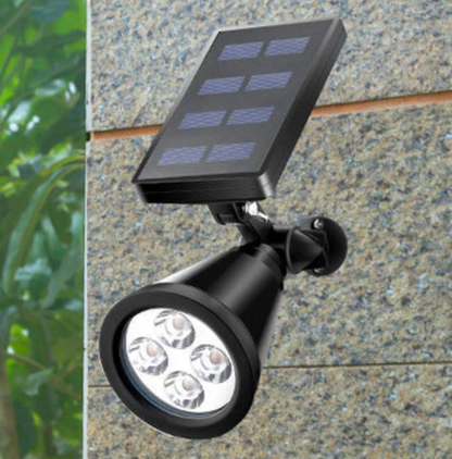 Solarna lampa ogrodowa LED reflektor 4x LED – regulowany spot do oświetlenia zewnętrznego