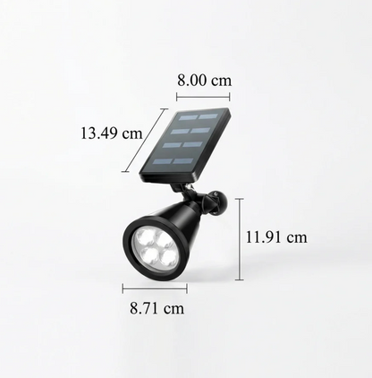 Solarna lampa ogrodowa LED reflektor 4x LED – regulowany spot do oświetlenia zewnętrznego