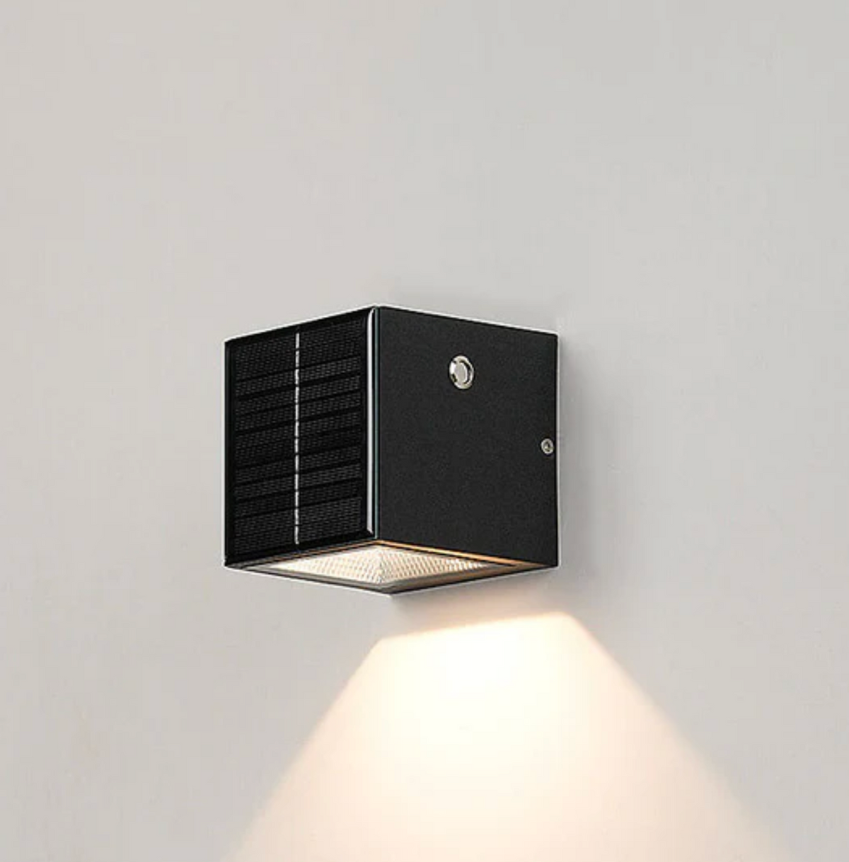 Solarna lampa ścienna LED góra-dół – nowoczesna kinkietowa oprawa elewacyjna zewnętrzna