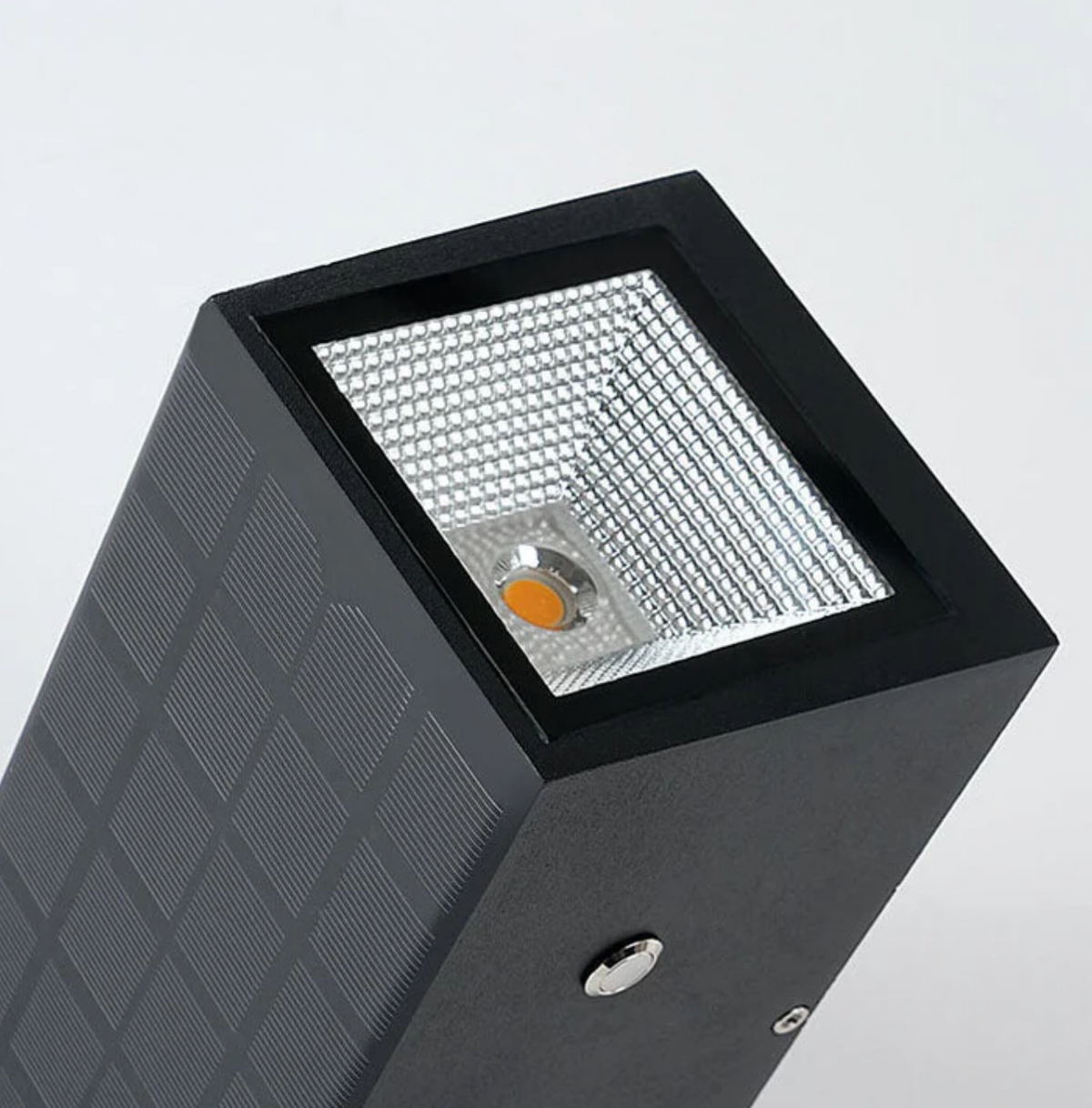 Solarna lampa ścienna LED góra-dół – nowoczesna kinkietowa oprawa elewacyjna zewnętrzna