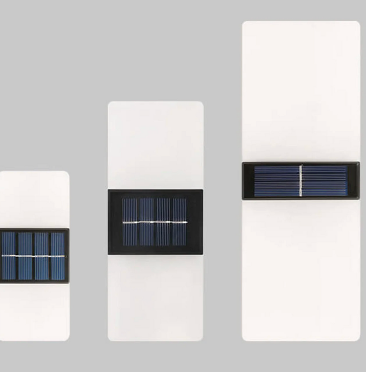Solarna lampa ścienna LED nowoczesna – kinkiet zewnętrzny do elewacji, ogrodu i tarasu