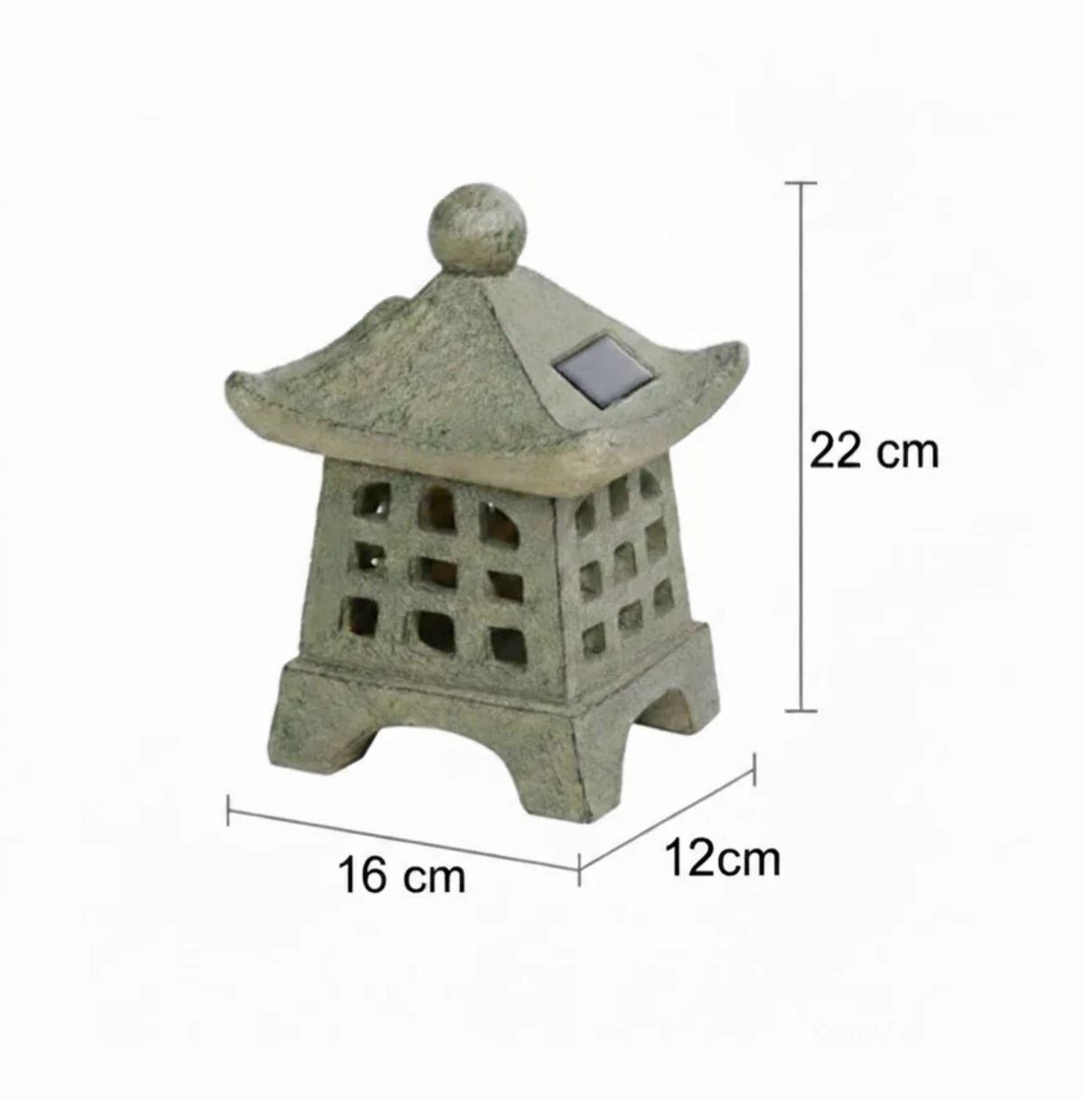 Solarna lampa ogrodowa LED pagoda – dekoracyjna latarnia japońska do ogrodu i na taras