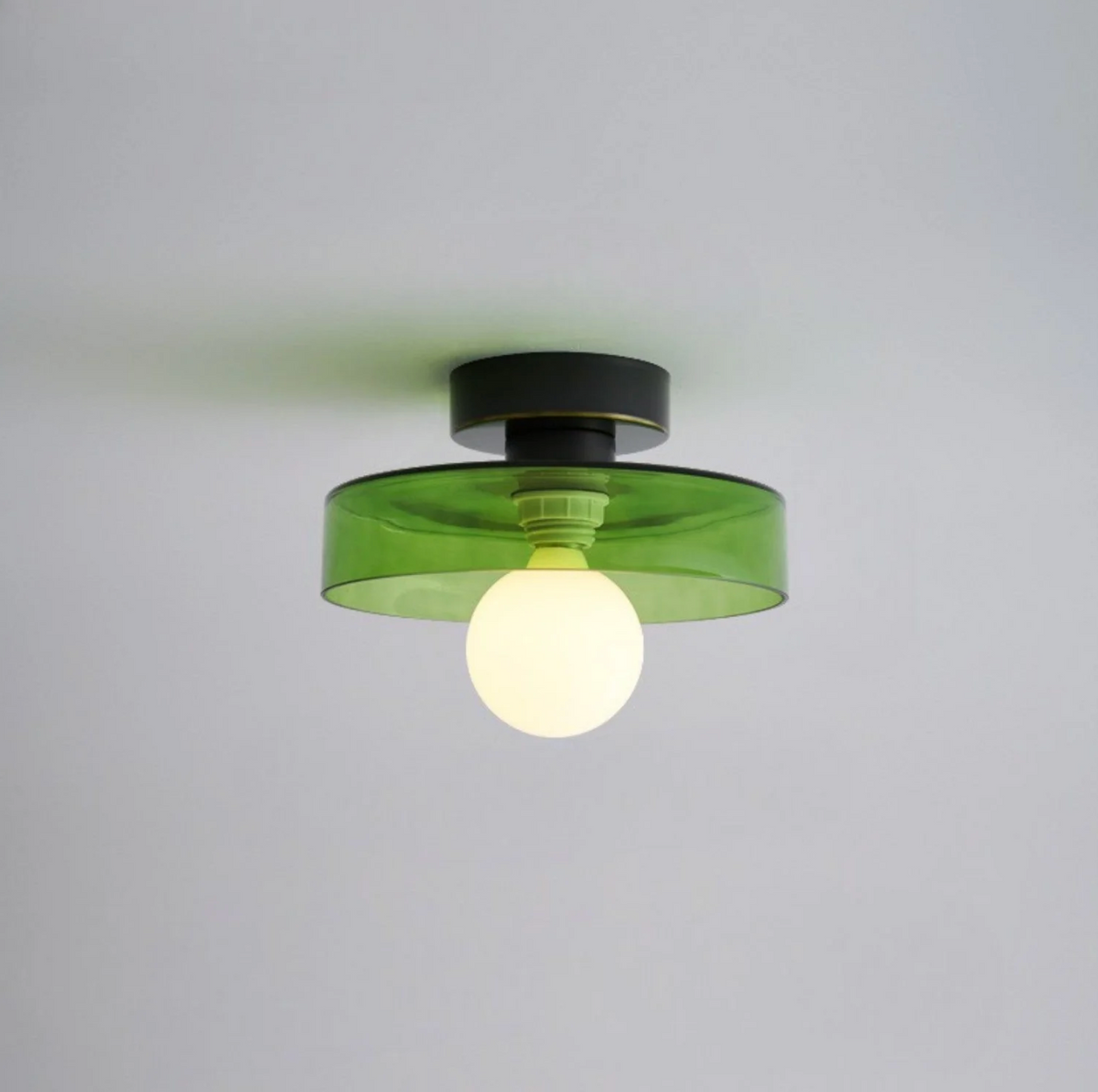 Nowoczesna lampa sufitowa LED – minimalistyczny plafon z okrągłym kloszem