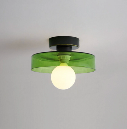Nowoczesna lampa sufitowa LED – minimalistyczny plafon z okrągłym kloszem