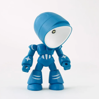 Lampka LED w kształcie robota – figurka dekoracyjna z funkcją oświetlenia