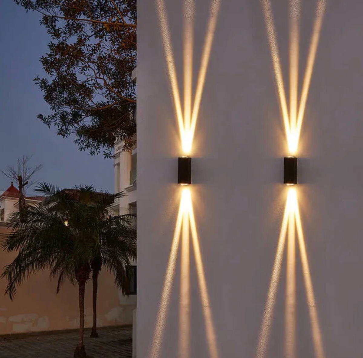 Kinkiet elewacyjny LED góra–dół – nowoczesna lampa zewnętrzna wodoodporna