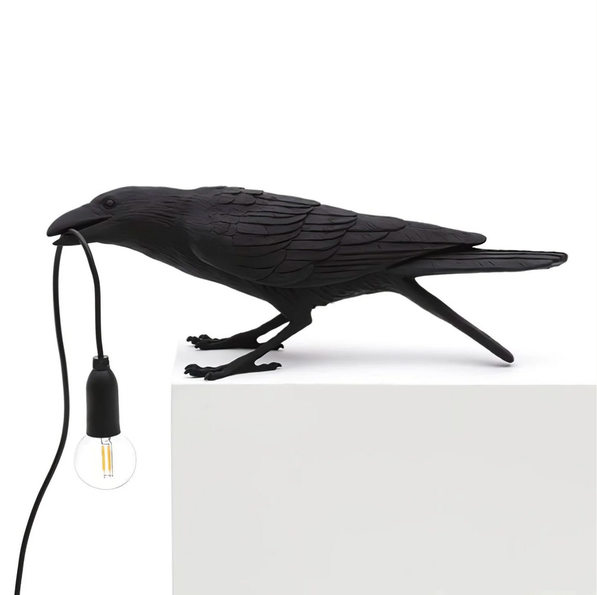 Lampa stołowa Kruk – nowoczesna dekoracja z żarówką