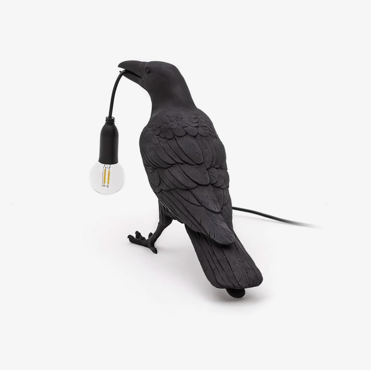 Lampa stołowa Kruk – nowoczesna dekoracja z żarówką