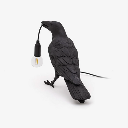 Lampa stołowa Kruk – nowoczesna dekoracja z żarówką