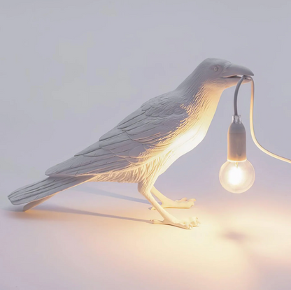 Lampa stołowa Kruk – nowoczesna dekoracja z żarówką
