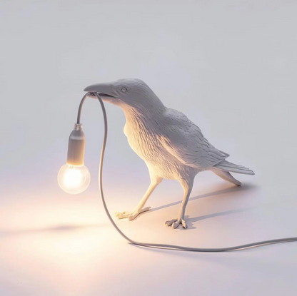 Lampa stołowa Kruk – nowoczesna dekoracja z żarówką