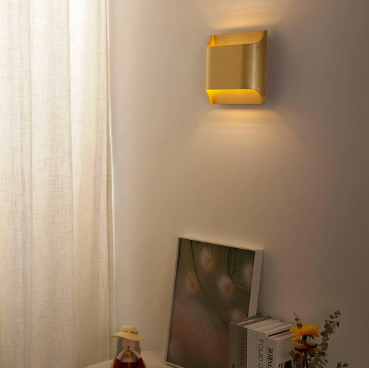Nowoczesna lampa ścienna LED – kinkiet aluminiowy góra-dół do salonu i sypialni