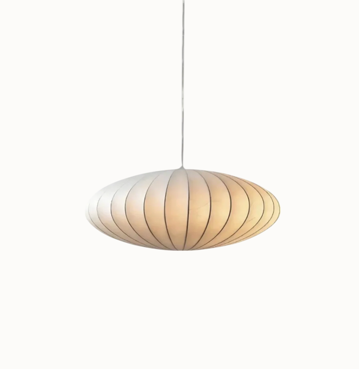 Lampa wisząca w stylu japandi – papierowy klosz orientalny do salonu i sypialni