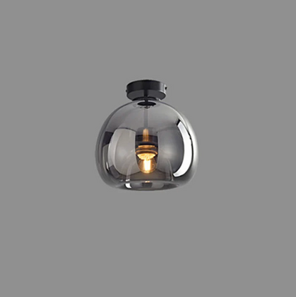 Lampa sufitowa szklana kula – nowoczesna plafoniera loft z transparentnym kloszem